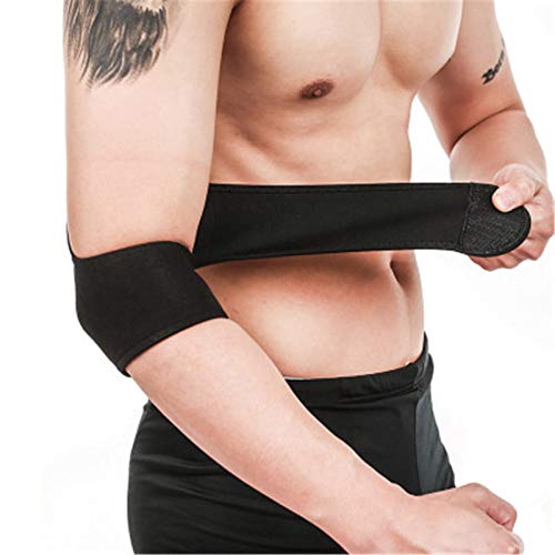 NAXIAOTIAO Levantamiento de Pesas, tendinitis, Dolor de Las articulaciones del Codo Alivio textuales, Deportes presurizado y Transpirable Codo Pad 1 Paquete