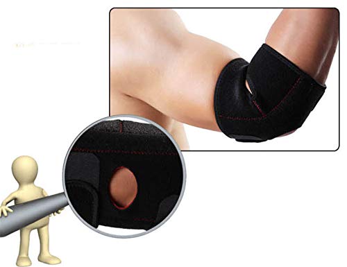 NAXIAOTIAO Ligero y Transpirable Ayuda del Codo, Ayudar a Tratar la tendinitis del Codo de Movimiento de Primavera Pad 1 Pack