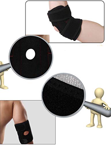NAXIAOTIAO Ligero y Transpirable Ayuda del Codo, Ayudar a Tratar la tendinitis del Codo de Movimiento de Primavera Pad 1 Pack