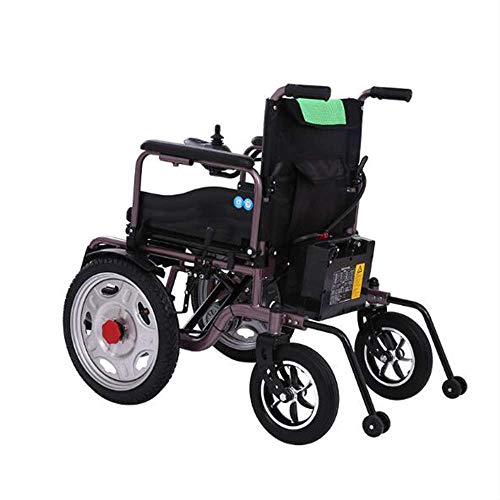 NBLD Ancianos Discapacitados Silla de Ruedas eléctrica Plegable de Cuatro Ruedas Silla de Ruedas eléctrica Inteligente Viaje portátil Discapacitados Ancianos Interruptor Manual/eléctrico Vida ú