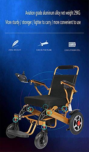 NBLD Patinete eléctrico de Cuatro Ruedas para Ancianos discapacitados, Andador eléctrico para Ancianos discapacitados, Silla de Ruedas eléctrica Plegable automática Inteligente
