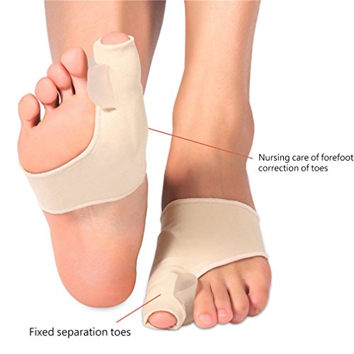Ndier 8PCS/Set Hallux Valgus Corrector Separador de dedos del pie Alivio del dolor Cuidado del pie de los juanetes de la salud belleza