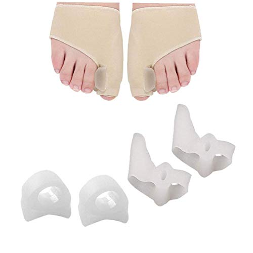 Ndier 8PCS/Set Hallux Valgus Corrector Separador de dedos del pie Alivio del dolor Cuidado del pie de los juanetes de la salud belleza