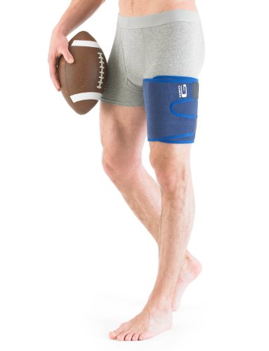 Neo G Órtesis para el muslo - Calidad de Grado Médico. Ayuda con distensiones, esguinces de cuádriceps, tendones isquiotibiales, lesiones laborales/deportivas, rehabilitación. Tamaño Universal -Unisex