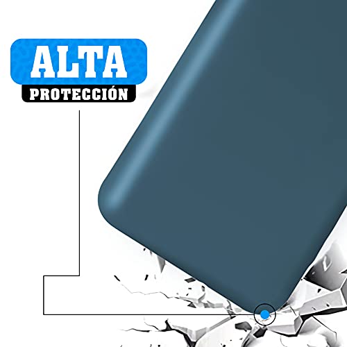 New Phoone - Funda de Silicona iPhone | Funda de iPhone 7 - Funda iPhone 8 o Funda iPhone SE 2020 - Funda Ligera con Tacto Suave, Resistente y Antigolpes de Color Azul Cosmos