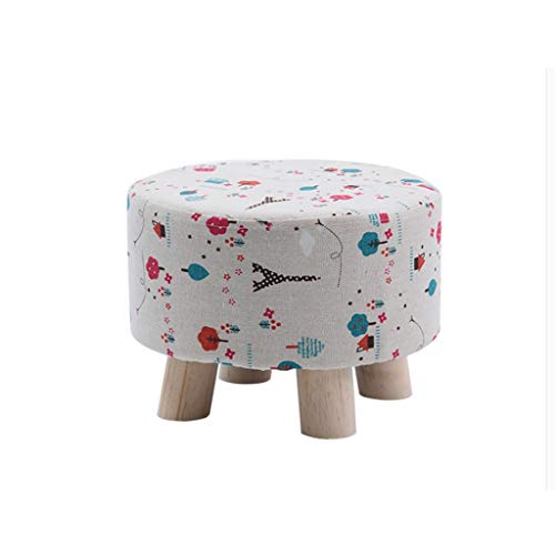 NXYJD Ropa de Cama del sofá de la Sala de heces Cambio Banco de Zapatos de Madera Maciza Taburete bajo la Plaza del hogar heces Dormitorio Escabel Altura (Color : B)