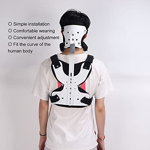 Ortesis Cervical Torácica, Soporte para la Cabeza Y el Cuello Corrector de Fijación de órtesis Ortesis de Cuello Soporte para Fracturas Rehabilitación para Rehabilitación de Fracturas