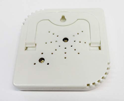 O&W Security 2 termómetros con higrómetro analógico, temperatura y humedad para interior y exterior, 7,5 x 7,5 cm, indicador de temperatura de -20 hasta +50 °C, color blanco