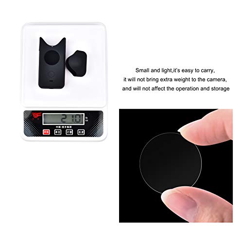 O'woda Insta360 One x2 Silicona Cubierta Protectora Polvo Resistente + Lente Película Vidrio Templado de Alta Definición para Insta360 One x2 cámaras Acción Accesorios (2 Juegos)