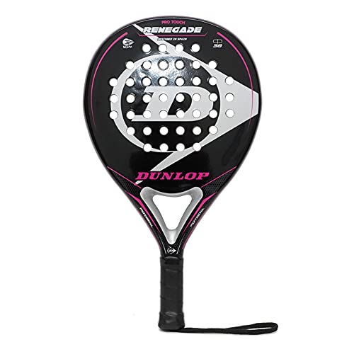 Pala de Padel Dunlop Renegade Soft + Bandolera Siux / Mejores Palas y Raquetas de Pádel para Hombre Mujer niño y niña / Palas Raquetas de Alto Control y Marco de Carbono