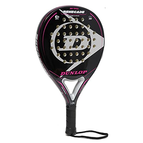 Pala de Padel Dunlop Renegade Soft + Bandolera Siux / Mejores Palas y Raquetas de Pádel para Hombre Mujer niño y niña / Palas Raquetas de Alto Control y Marco de Carbono