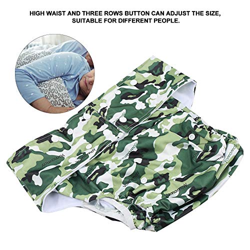 Pañales reutilizables para adultos adultos pañal de tela reutilizable para mujeres, me incontinencia y ostomía ropa interior para mujeres y hombres