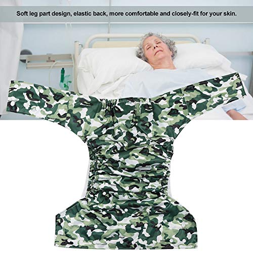 Pañales reutilizables para adultos adultos pañal de tela reutilizable para mujeres, me incontinencia y ostomía ropa interior para mujeres y hombres
