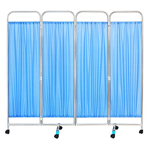 Pantalla De Privacidad Médica, Pantalla De Panel Plegable, Panel De Pantalla De Privacidad Móvil Para Interiores, Adecuado Para Clínicas Hospitalarias Universal De Acero Inoxidable Fácil De Plegar