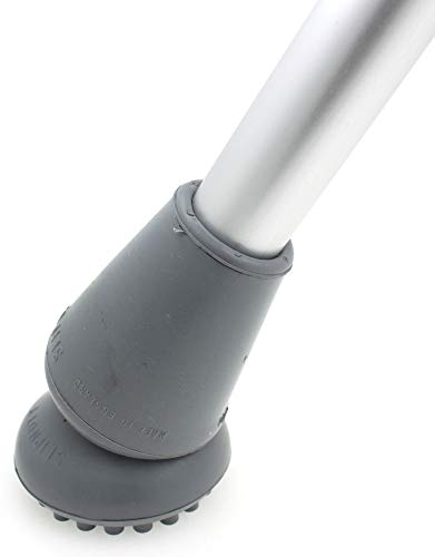Par De Conteras Slipnott 22mm Para Muletas Y Bastones Muy Duradero Con Cabeza Pivotante Para La Seguridad