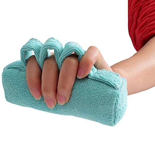 perfeclan Almohadilla de separación de dedos Transpirable Absorbe la humedad Fácil de limpiar Almohadilla de protección anti-escaras Posición Almohadas - Verde claro