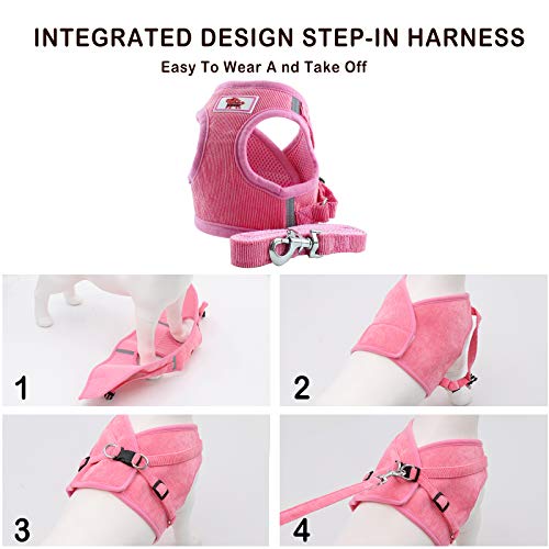 PET SPPTIES Tela de Malla Chaleco para Perros Arnés Suave Ajustable cómodo para Cachorros, Perros Pequeños y Gatos PS042 (XS, Pink)