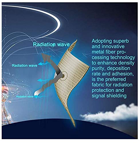 PHBSF Nuevo Tela De Protección contra Radiación De Onda Electromagnética Anti-Jamming, Tela De Fibra Metálica, Suave Y Lavable para Ropa Y Hometetxtiles(Size:1.5x4m/59inx13ft)