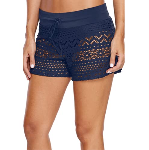 Phil Beauty Bañador para mujer de encaje jacquard con ángulo plano y cordón de ajuste.