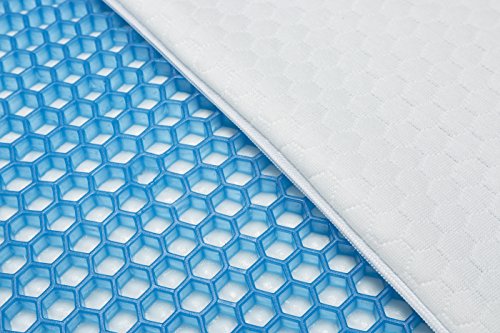 Pikolin Home - Almohada viscoelástica con panel de gel refrescante transpirable ideal para dormir de lado y boca arriba de firmeza alta