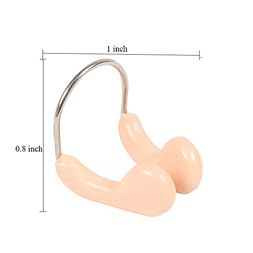 Pinza de Nariz de Natación,6 PCS Tapón Protector de Natación Protector de Pinzas con Caja para Niños Adultos Entrenamiento de Natación Competiciones para Principiantes