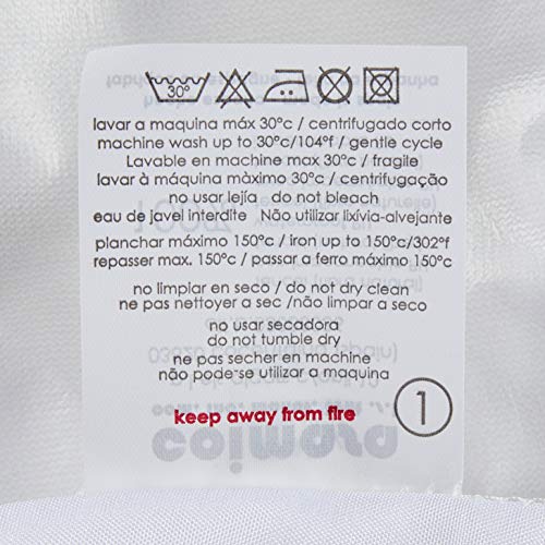 Pirulos Sábana Bajera Protectora Impermeable para Mini Cuna de Bebé de 50x80 cm/Sábana Bajera Ajustable + Protector Impermeable, Color Blanco