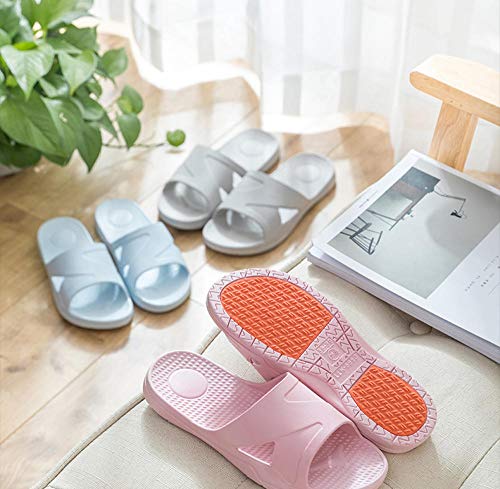Piscina Zapatillas Suave,Zapatillas para la Tercera Edad, Zapatillas de baño, Zapatos de Masaje para embarazadas-43-44_Gray,Sandalias de Punta Descubierta
