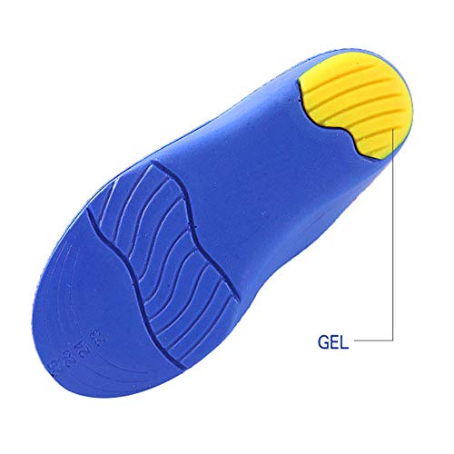 Plantillas Ortopédicas Para Niños Comfort Athletic Poly Urethane Gel Inserciones Deportivas Para Niños Cojín Del Talón Para Pies Planos Soporte Para El Arco Dolor En El Pie -21cm