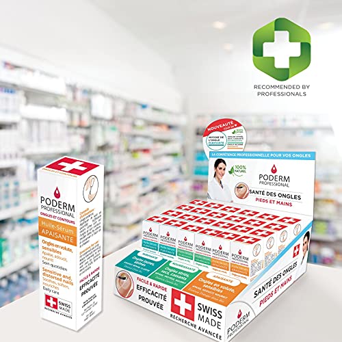 PODERM - UÑAS ENCARNADAS E INCRUSTADAS | Tratamiento con plantas aliviadoras, emolientes, nutritivas y revitalizantes | Cuidado profesional pie/mano | Fácil & rápido | Hecho en Suiza