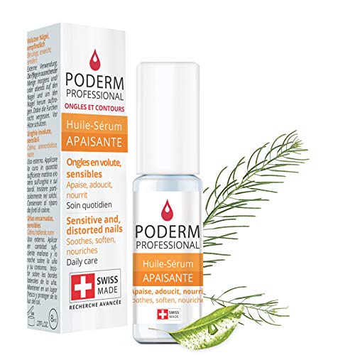 PODERM - UÑAS ENCARNADAS E INCRUSTADAS | Tratamiento con plantas aliviadoras, emolientes, nutritivas y revitalizantes | Cuidado profesional pie/mano | Fácil & rápido | Hecho en Suiza