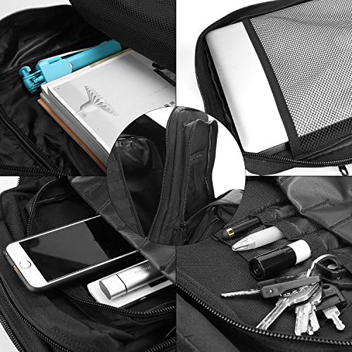 Procase Mochila Táctica Militar 40L, Paquete de Asalto MOLLE de Gran Capacidad para Utilidad Militar, Bolsa de Emergencia de 3 Días para Caza Senderismo Acampada y Actividad al Aire Libre -Verde
