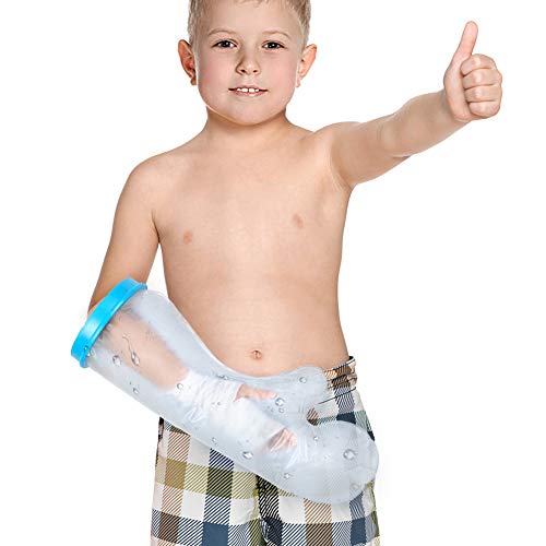 Protector de Escayola Impermeable Brazo Niño, Protector de Ducha Brazo Niño, 53cm, Elástico, Funda protectora para ducha Brazo Niño