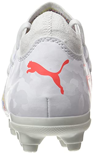 Puma FUTURE Z 3.1 FG/AG JR, Botas de Fútbol Unisex-Niños, Blanco (White/Red Blast), 37 EU