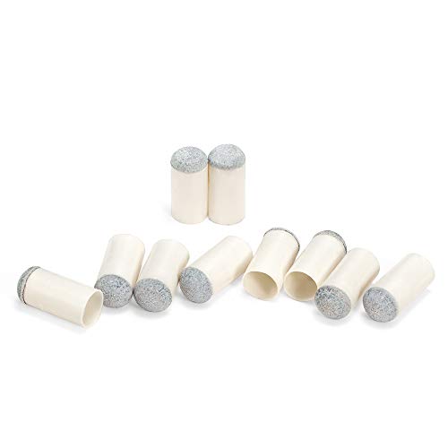 Puntas de repuesto de billar de piscina de 20 piezas de 13 mm,Barra de fregado con punta de piscina deslizable Tapa de billar Tapa de la cabeza Cabezal protector Accesorio de billar / taco de piscina