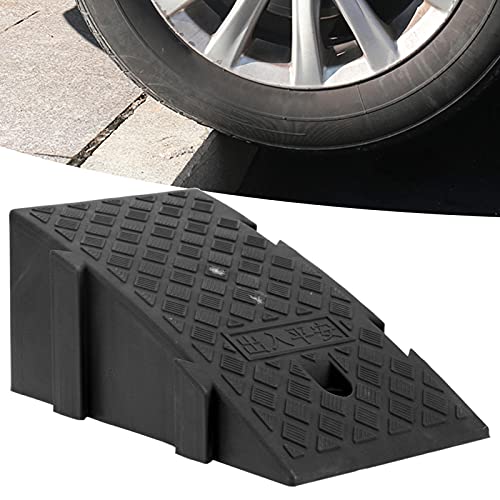 Rampas De Coche, Rampas De Acera Para Entrada De Coche Resistente A La Abrasión Seguro Robusto Con Material Plástico PP De Grado Industrial Para Entrada De Coche Para Scooter(negro)