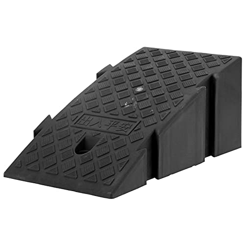 Rampas De Coche, Rampas De Acera Para Entrada De Coche Resistente A La Abrasión Seguro Robusto Con Material Plástico PP De Grado Industrial Para Entrada De Coche Para Scooter(negro)