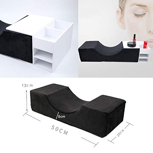 ReTink Almohada de belleza de extensión de pestañas,Almohada curva impermeable,Para mejorar el sueño
