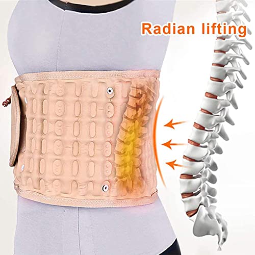 RGHS Soporte Lumbar para La Espalda, Cinturón De Descompresión De Cintura Y Lumbar para Aliviar El Dolor Lumbar, Dispositivo De Tracción De Soporte para La Columna Lumbar Corrector De Espalda Lumbar