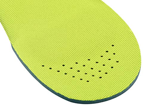 riemot Plantillas Deportivas Ortopédicas Niños para Fascitis Plantar, el Dolor de Talón, pie plano, Dolor de Rodilla y Espald, Cómodas, Correr, Deportes,K-Green-28-30