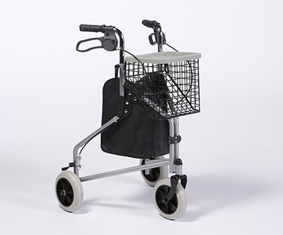 Rollator – Andador – Andador (Soporte de bastón gehwagen Respaldo 3 Ruedas