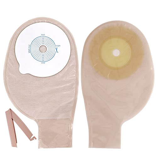 RTYG 10 PCS Bolsas de colostomía Desechables 50 mm Corte Bolsas for Stoma One Piece Ostomy Bag Classic Ostomy Hernia Incontinencia Productos EVOH Bolsas de Bolsas de Cierre de colostomía 1029