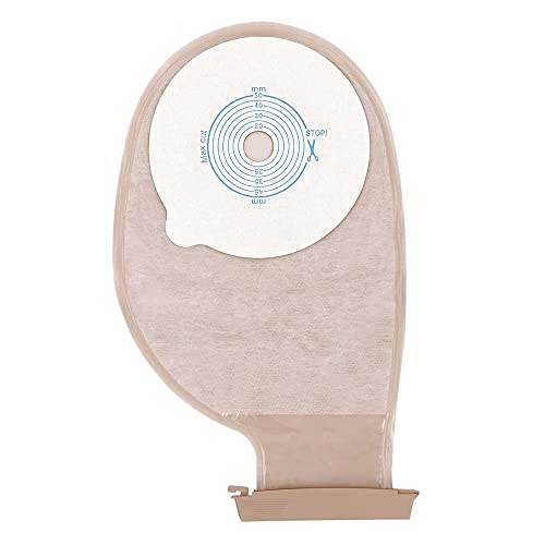 RTYG 10 PCS Bolsas de colostomía Desechables 50 mm Corte Bolsas for Stoma One Piece Ostomy Bag Classic Ostomy Hernia Incontinencia Productos EVOH Bolsas de Bolsas de Cierre de colostomía 1029
