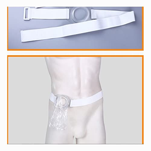 RTYG Bolsa de urostomía drenable Cintura Incontinencia Productos Luz Stomacloak Bolsa Colostomía Evitar el Kit Filtro urinario Elástico desechable Adhesivo Suave 1108 (Size : 2 belts-100bags)