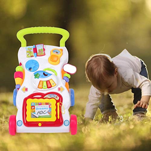SALUTUYA Carrito de bebé Mejorar la Capacidad Multifuncionalidad Ciencia Caminante Sentado y de pie para niños pequeños Cultivar Habilidades de Pensamiento