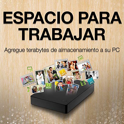 Seagate Portable Drive, 5 TB, Unidad de disco duro externo, USB 3.0 para PC, ordenador portátil y Mac y 2 años de servicios Rescue, Amazon Special Edition (STGX5000400)