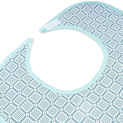 Sensalou Babero para Adultos - Protector Ropa Impermeable con cierre adhesivo - 90x45cm