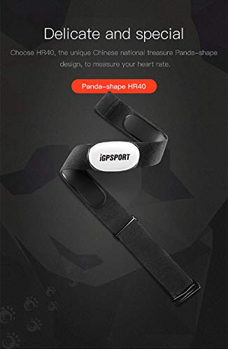 Sensor de monitor de ritmo cardíaco iGPSPORT HR35 para rastreador de ejercicio, con Bluetooth & ANT + (cinta suave de pecho)
