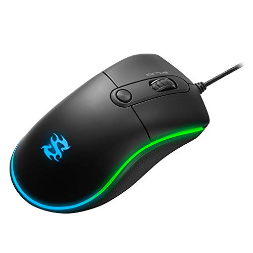 Sharkoon SGM2 - Ratón Gaming Óptico, 6400 DPI, 6 Botones, Negro
