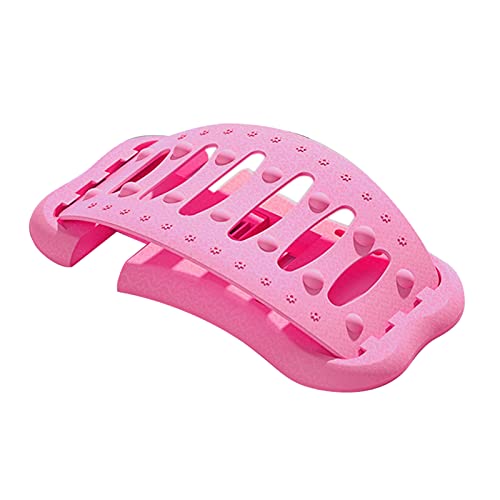 Sharplace Tratamiento de camilla de espalda, soporte lumbar de nivel múltiple, productos de soporte corrector de postura para escoliosis, herniosis, disco para - Rosa
