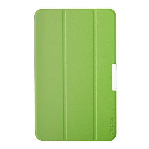 Simpeak Funda Compatible con Samsung Galaxy Tab A 10.1 (SM-T580 / T585), Carcasa Case Multi-Angulo Cubierta Folio con el Soporte Reposo Automatico de Despertador, Verde